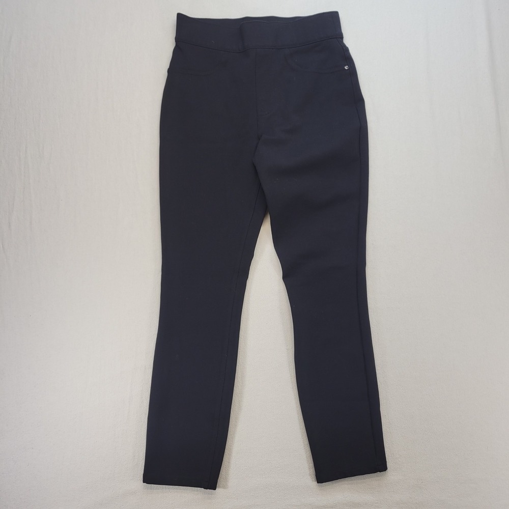 Spanx The Perfect Pant Women S Black Slim Skinny Ponte Pull On Shaping Trousers